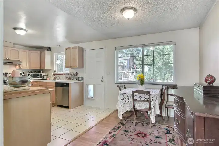 Kitchen has everything you need, including counter space. Perfect for entertaining.