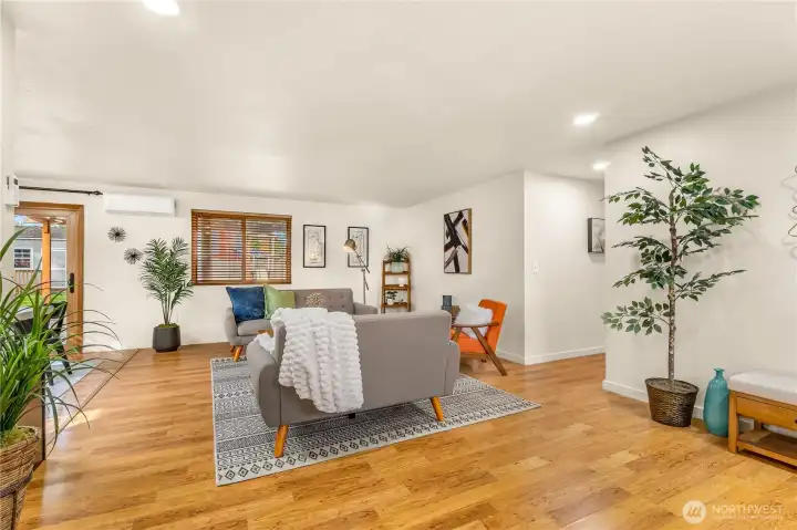 Spacious home with open floor plan on on level.