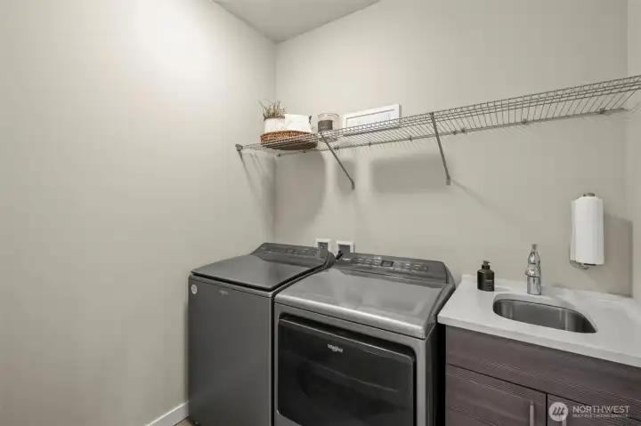 Laundry Room w/ Sink Upstairs