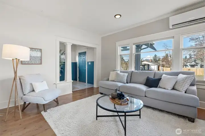 Windows galore light up the main living areas