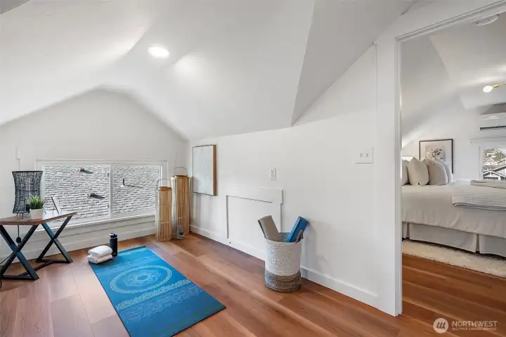 Loft flex space off of primary suite.