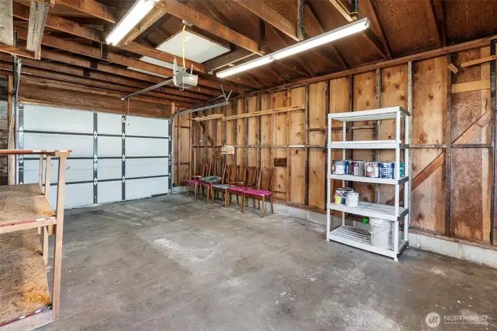 Plenty of room for parking and storage.