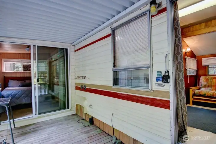 Sliding glass door from the add-a-room