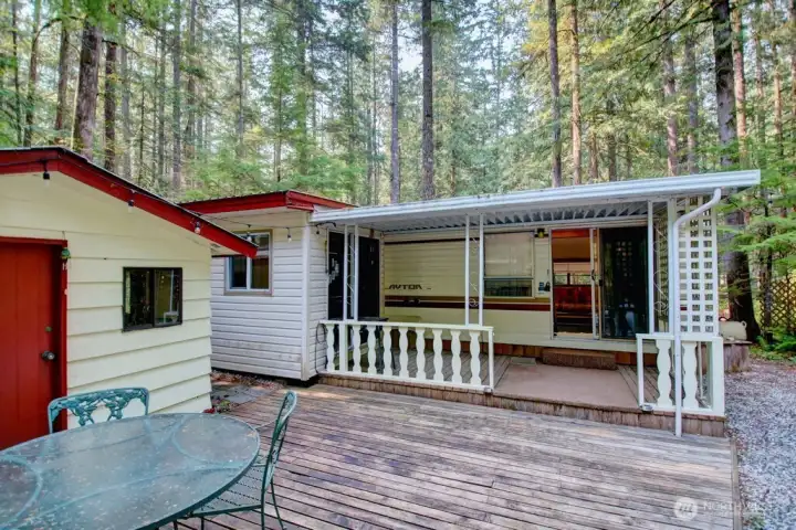 Charming deck seating