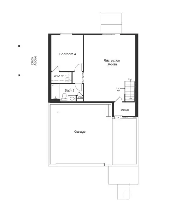 Plan layout, not actual home