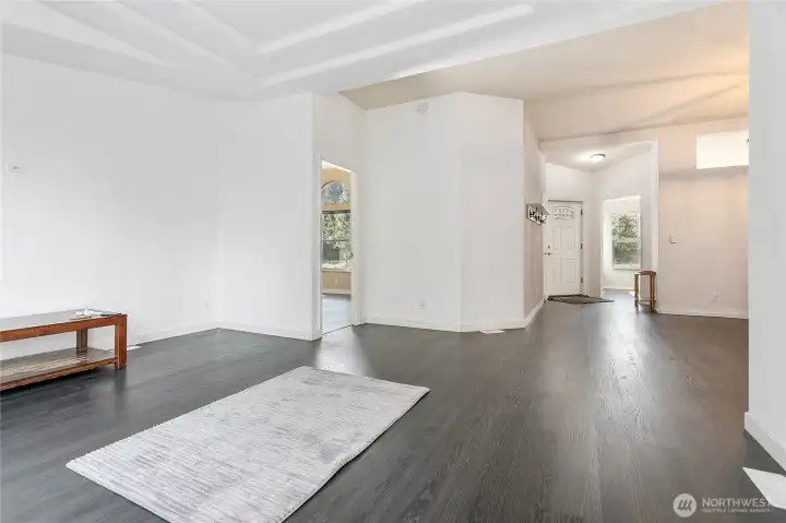Living room and front entrance