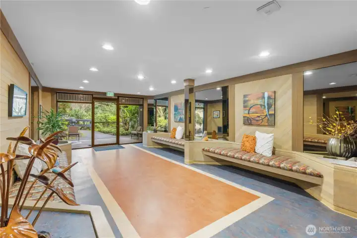 Greet guests at this timeless, elegant entry hall.