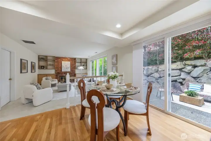 Nook and family room.