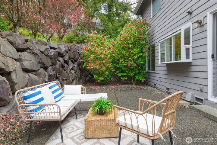 Private backyard for your outdoor relaxation.