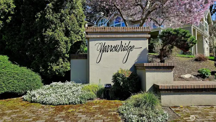 Entrance of Yarrow Ridge neighborhood.