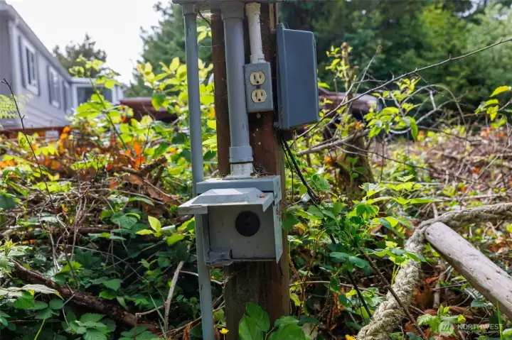 Electric on property