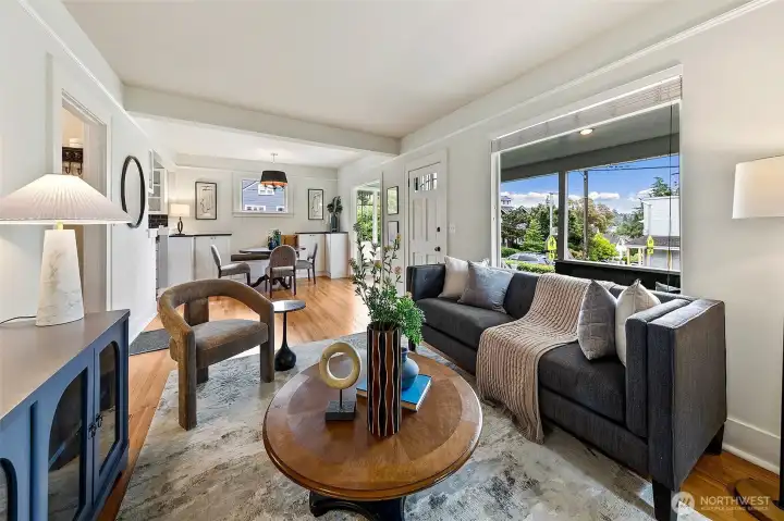 Formal living with picture window, Charm throughout Formal living with picture window, Charm throughout