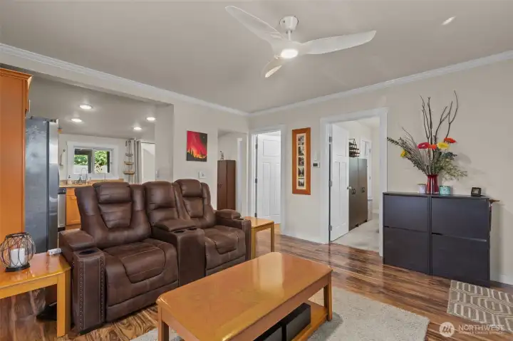 Upstairs living area