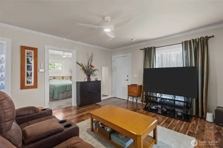 Upstairs living area