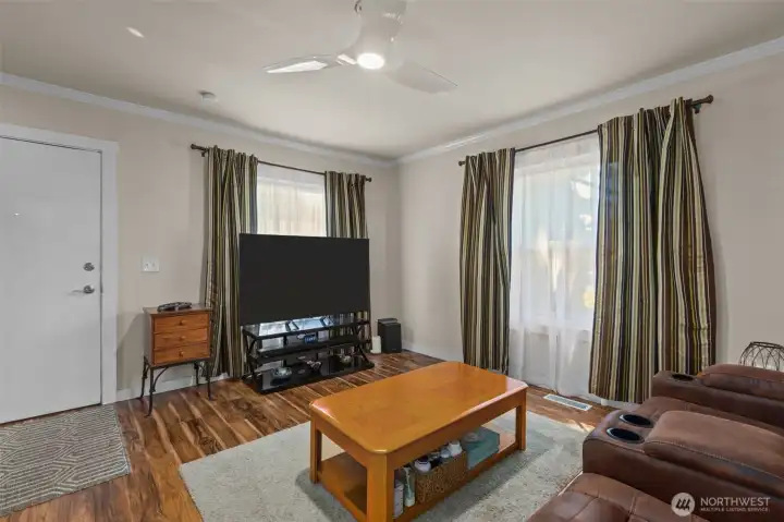 Upstairs living area