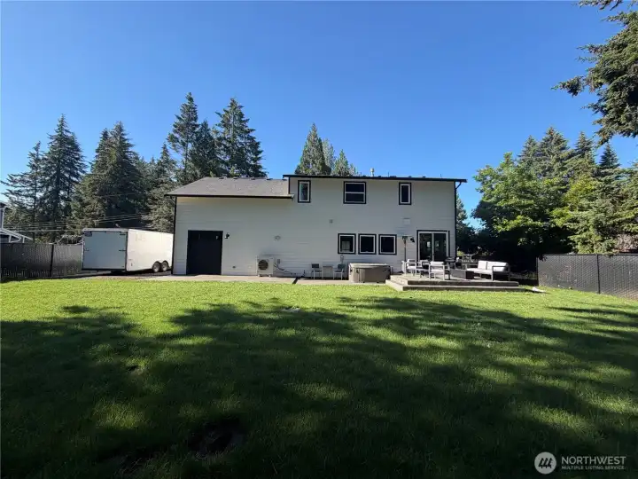 Back with completely fenced yard Back with completely fenced yard