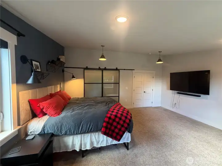 Master Bedroom. Slider doors enter closet and private bath Master Bedroom. Slider doors enter closet and private bath
