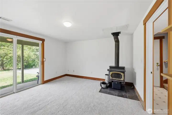 office with woodstove and private access office with woodstove and private access