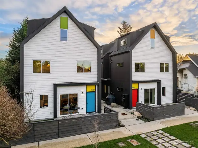 A collection of 8 new construction homes