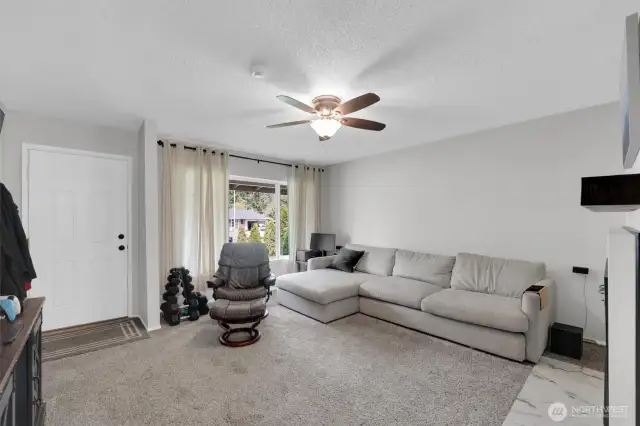 Front door interior view.