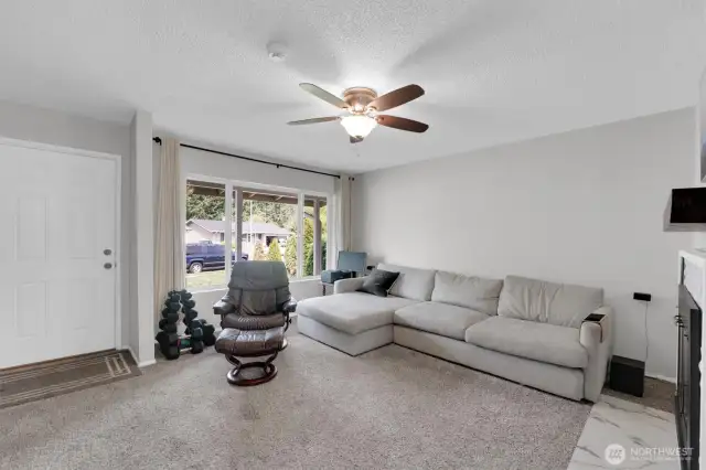 Front door interior view.