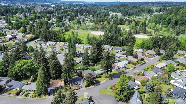 Drone footage of Game Farm Park and Community