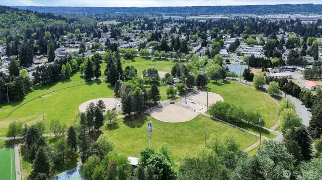 Drone footage of Game Farm Park and Community