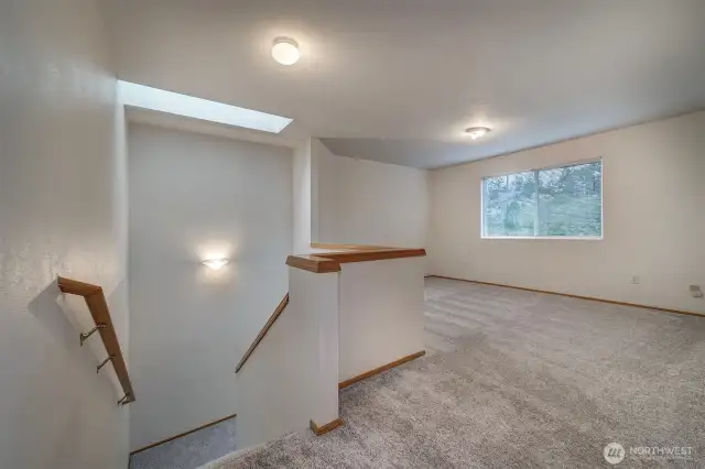 Stairs from secondary.