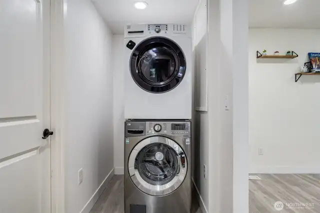 Washer and dryer stay.