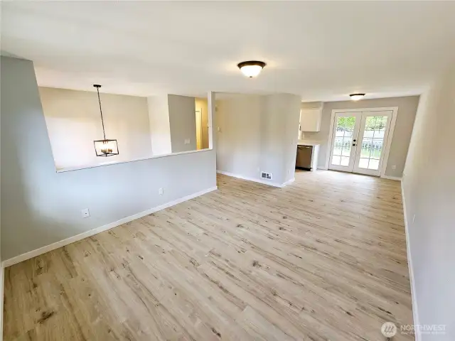 Living and dining rooms