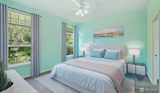 Primary Bedroomm  - Virtually Staged