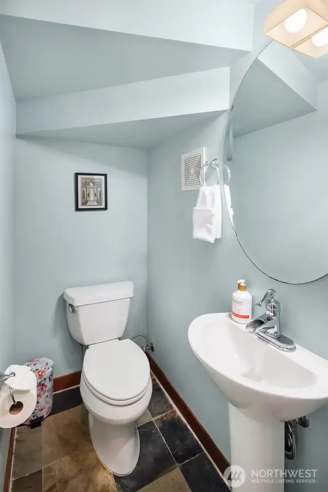 lower level half bath