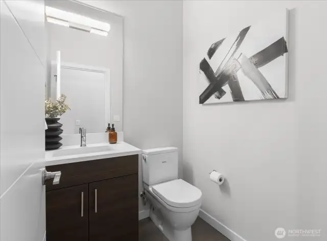 Half bath on main floor