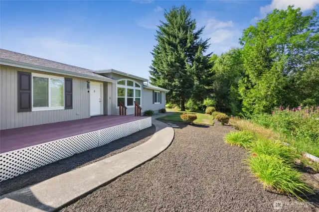 Low maintenance Yard- plenty of green you don't have to keep up!