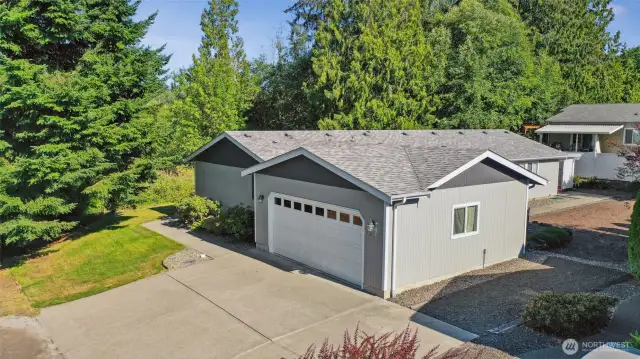 The garage is holding the Seller's belongings for now- but it's big! and has an automatic door.