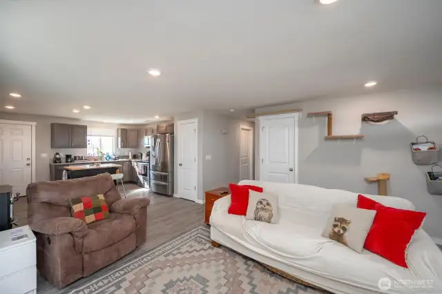 living room looking toward kitchen