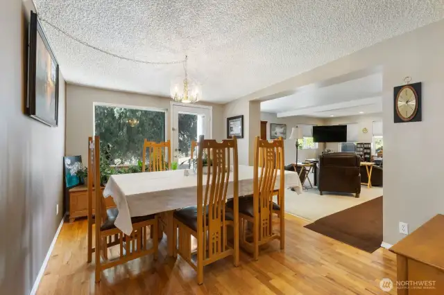 Dining room looking into main living area
