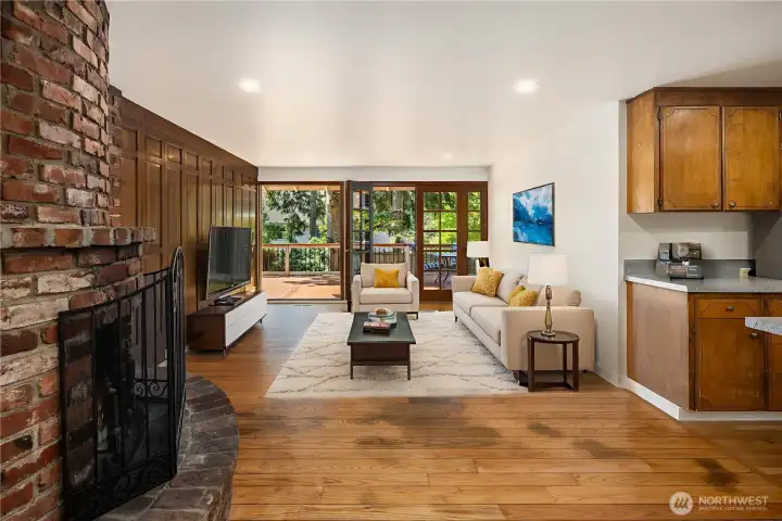 Rec room off kitchen