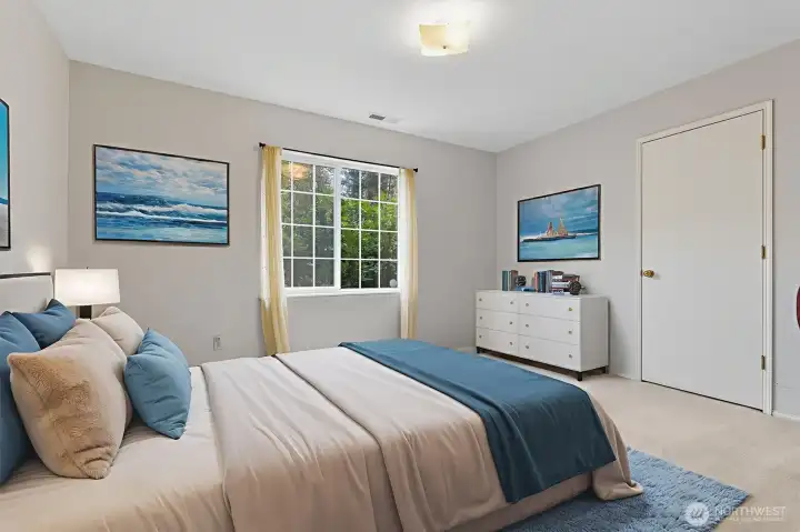 Bedroom #2 side view Virtually staged