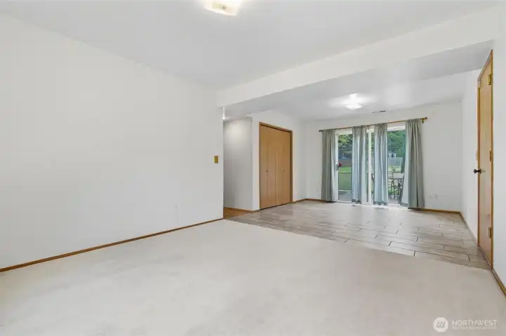 Bonus space with access to backyard and garage.