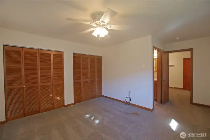Bedroom 3 w double closets and bath 2