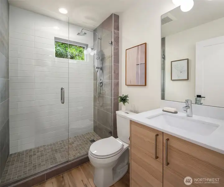 lower level bathroom