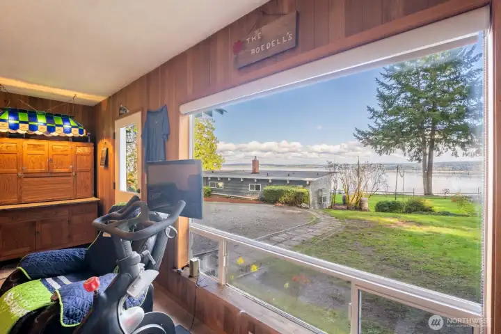 Views extend to the second home Views extend to the second home