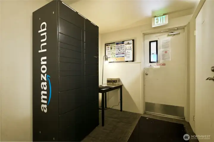 Amazon locker on floor 1