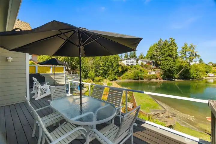 The views from the deck are jaw droppers