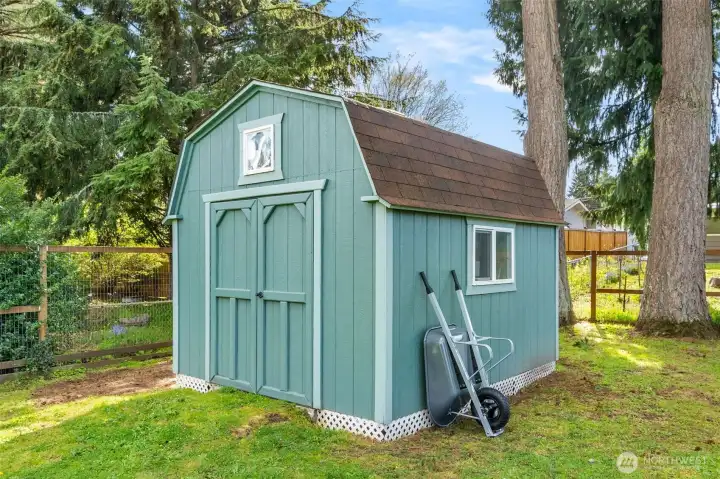 Storage shed for all your tools.