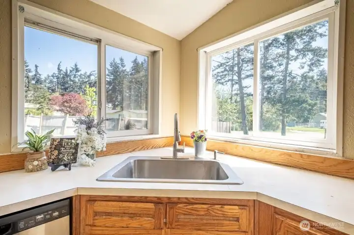 Large open sink.