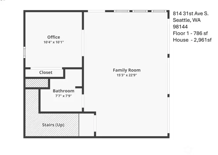 Lower level floor plan