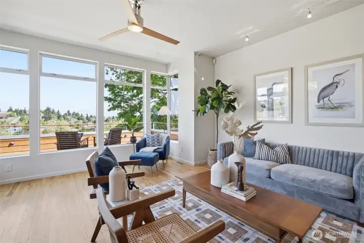 Real wood floors can be hard to find in modern homes, but we have oak floors on the main level.