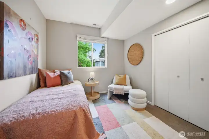 Third bedroom with large closet.
